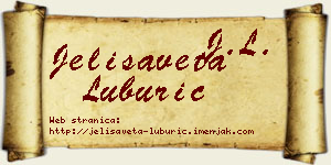 Jelisaveta Luburić vizit kartica